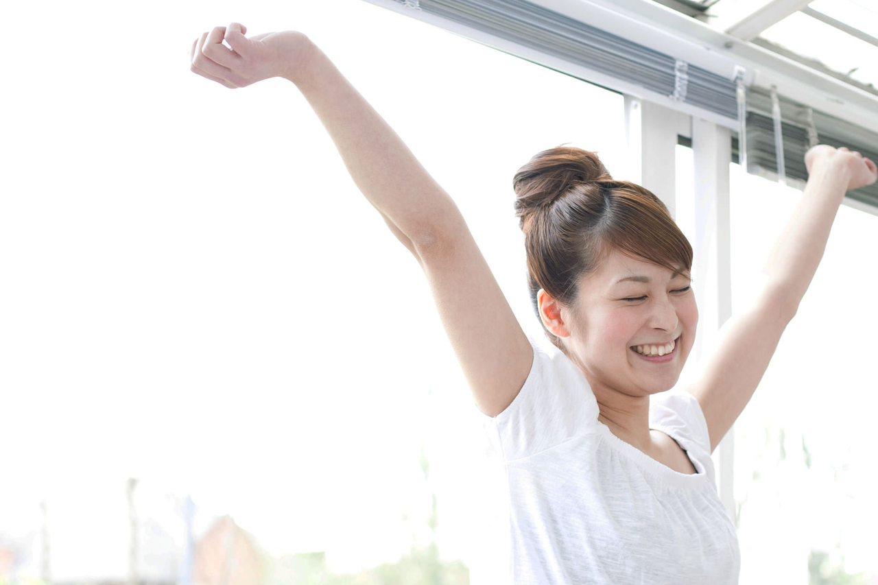 頭痛が改善してリラックスしてる