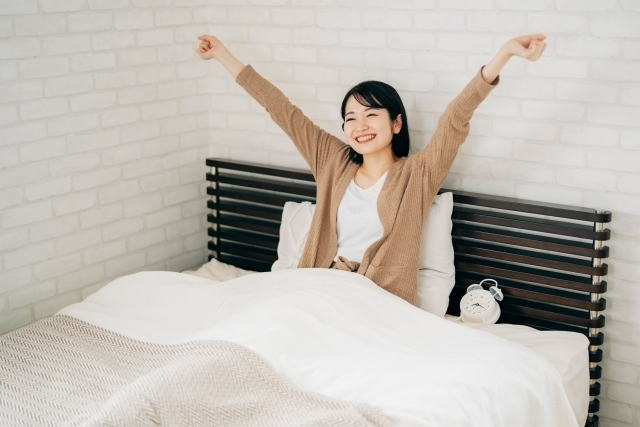 肩こりが改善してリラックスしてる