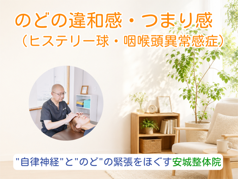 のどのつまり感なら安城整体院