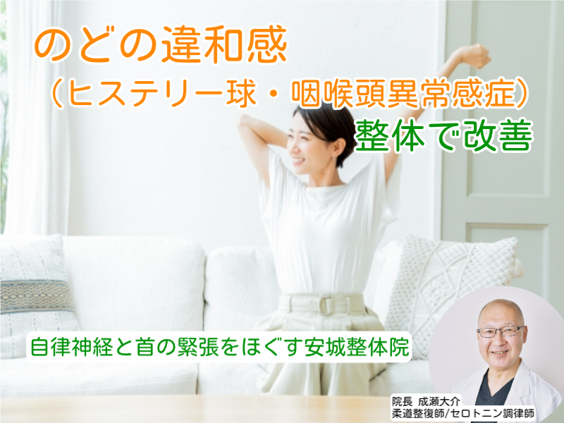 のどのつまり感なら安城整体院