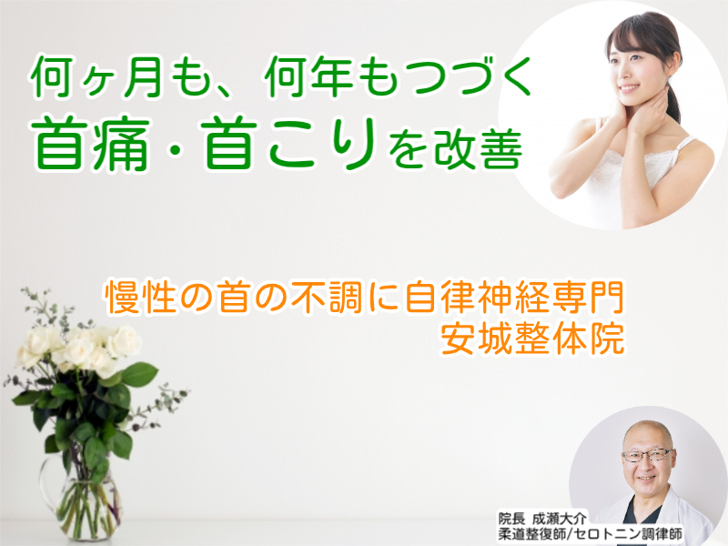 首の痛み・首こり｜安城整体院